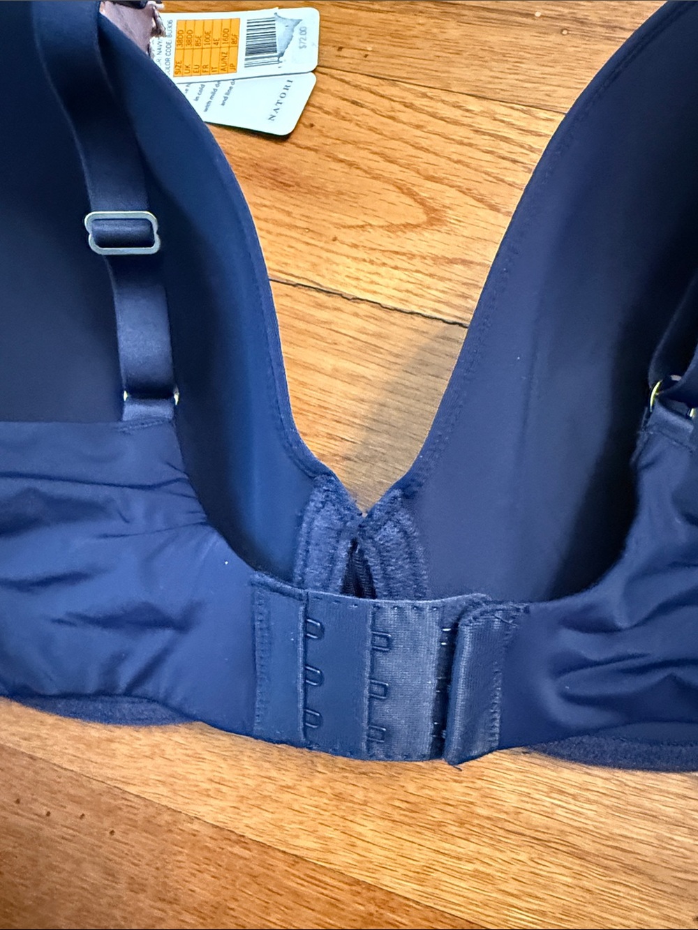 Natori “pure luxe” style Bra 38dd navy pink 38E new with tags - Picture 8 of 9